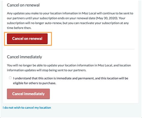 how to cancel moz subscription|How to Cancel Moz Local .